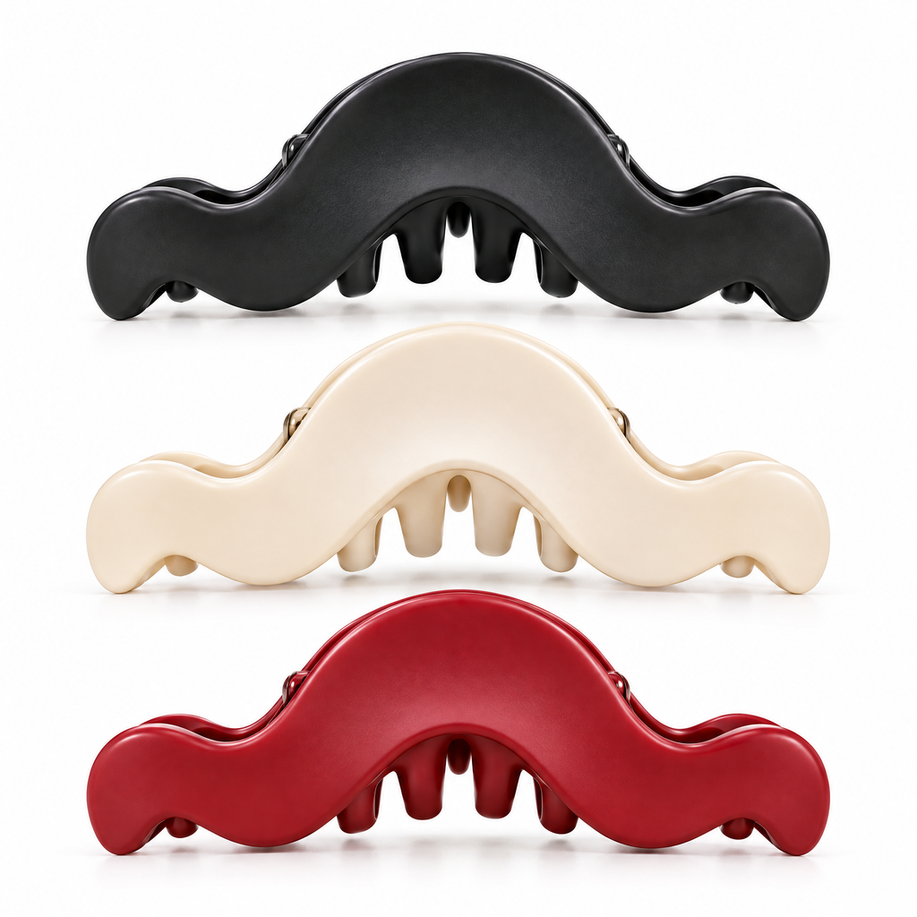 Avelnoris™ Sculpted Wave Claw Clip Set