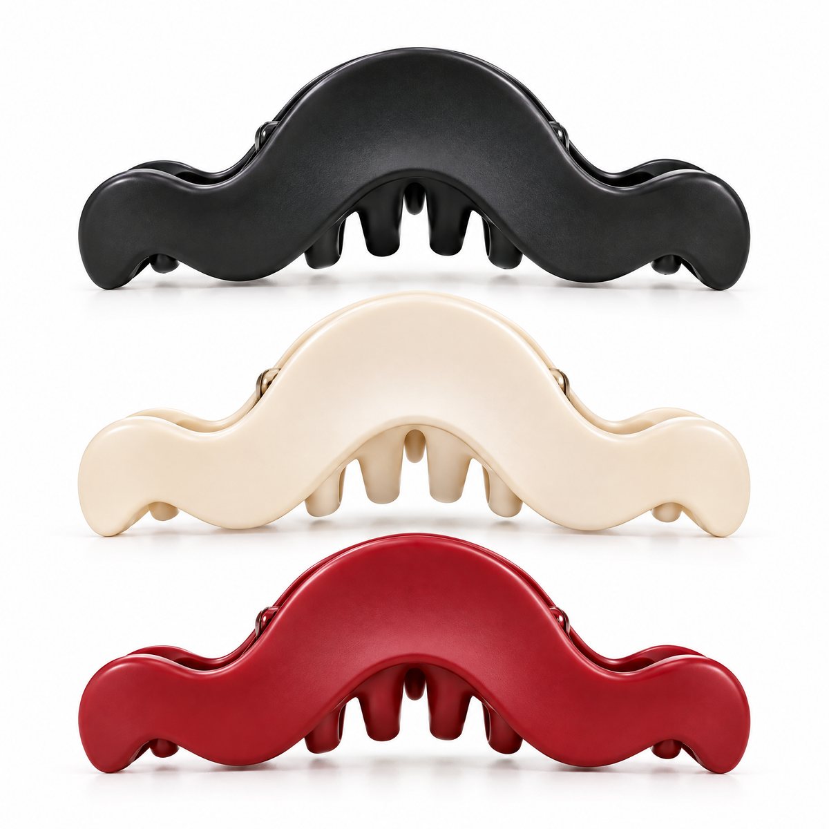 Avelnoris™ Sculpted Wave Claw Clip Set