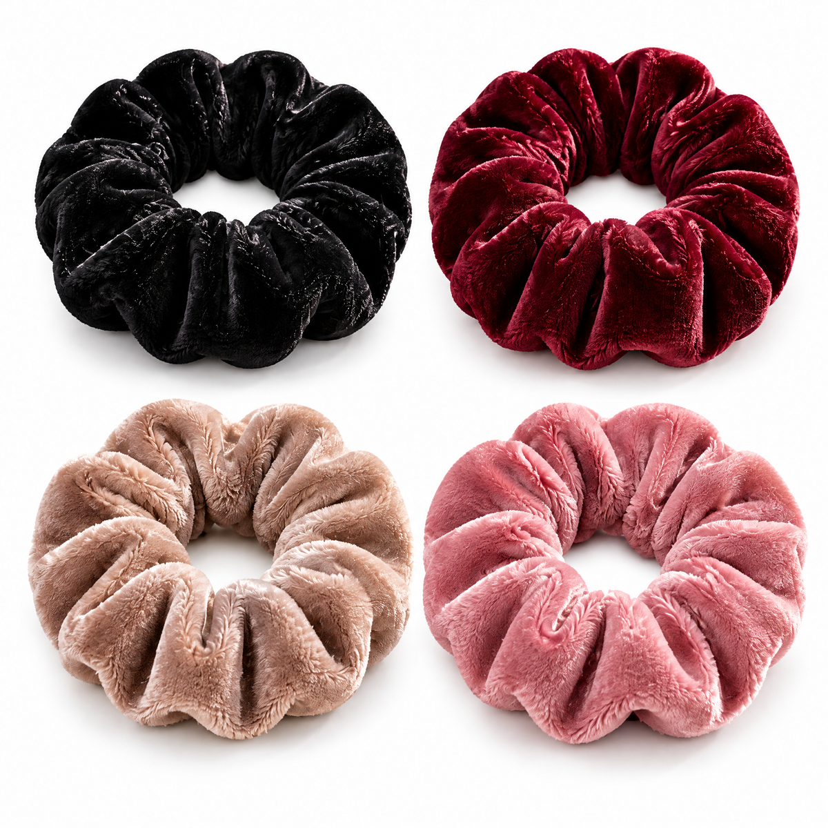 Avelnoris™ Plush Velvet Scrunchie Set