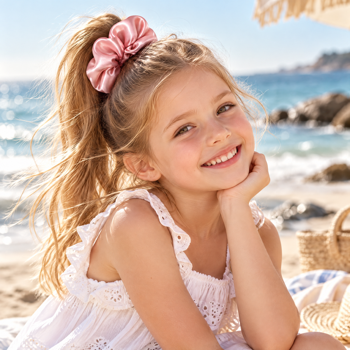 Avelnoris™ Classic Satin Oversized Scrunchie Set