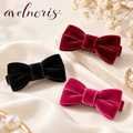 Avelnoris™ Velvet Bow Barrette Set