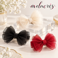 Avelnoris™ Layered Tulle Bow Hair Clip Set