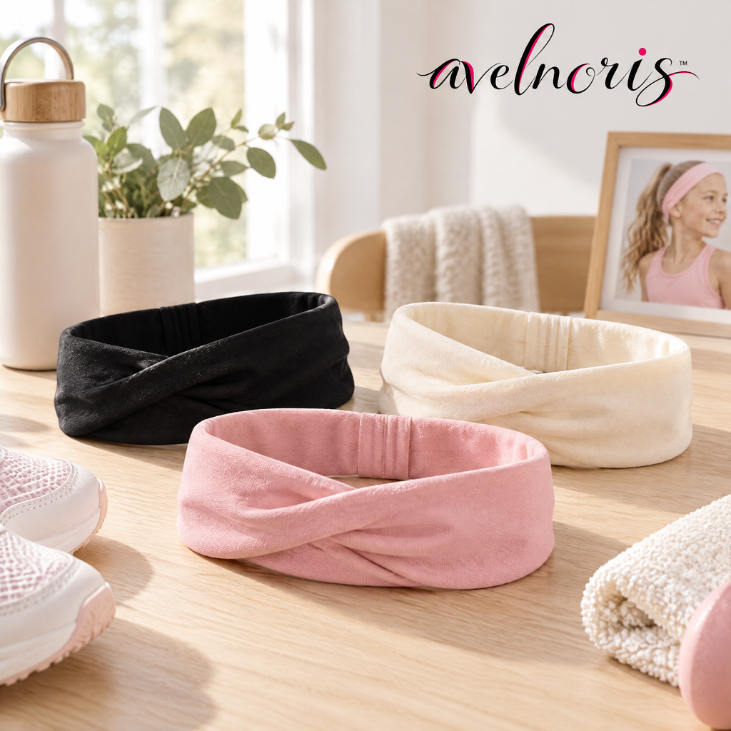 Avelnoris™ Soft Twist Workout Headband Set