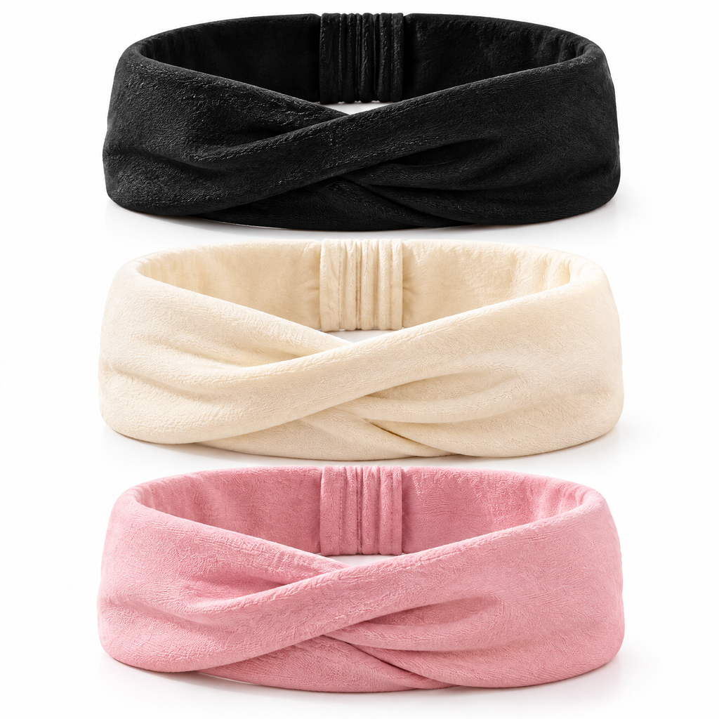 Avelnoris™ Soft Twist Workout Headband Set