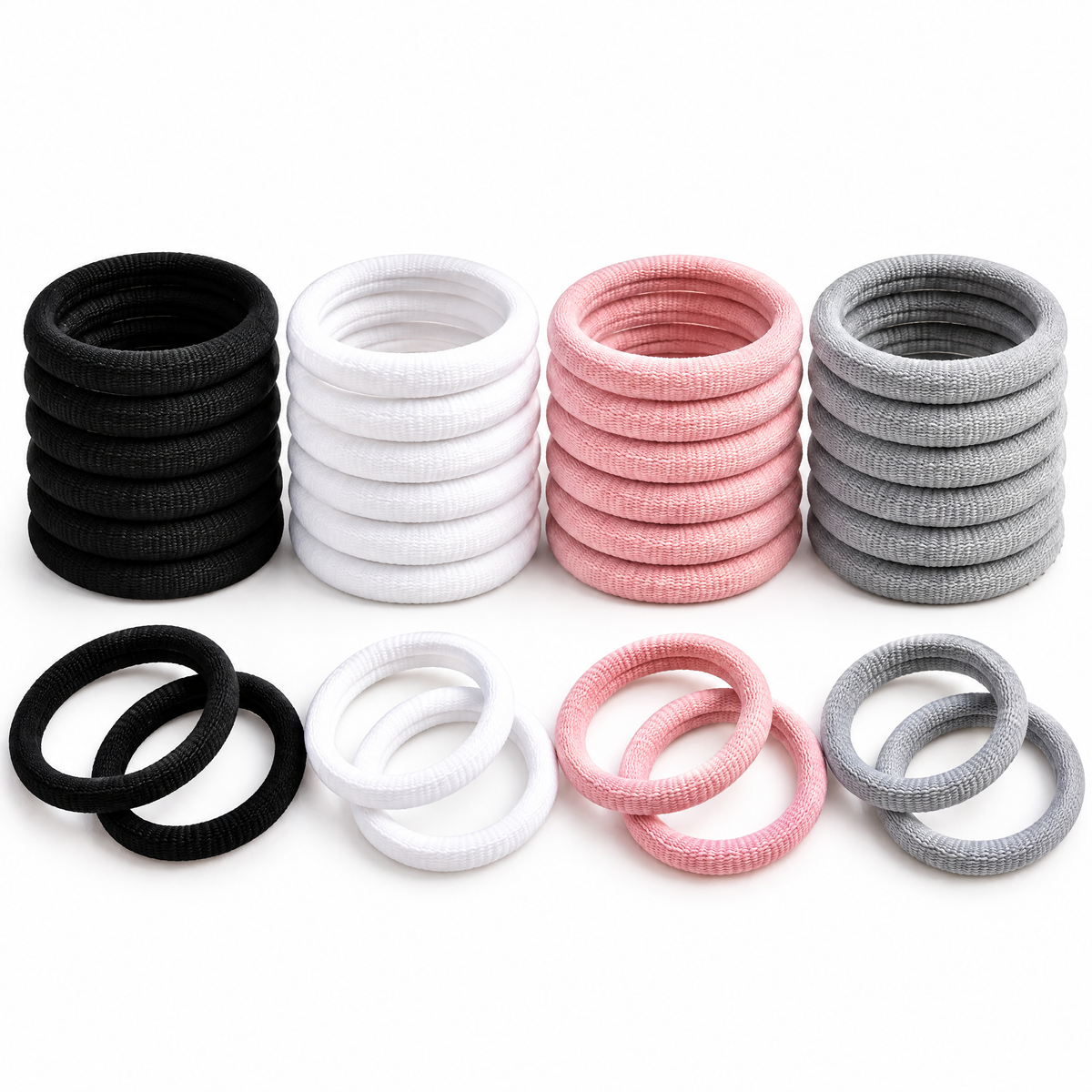 Avelnoris™ Soft Seamless Hair Tie Multipack